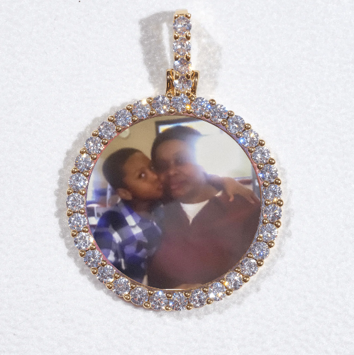 3D CIRCLE CUSTOM PICTURE PENDANT SMALL SIZE