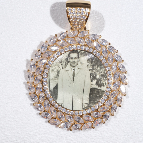 Large 3D Wheat Ear Custom Picture Pendant