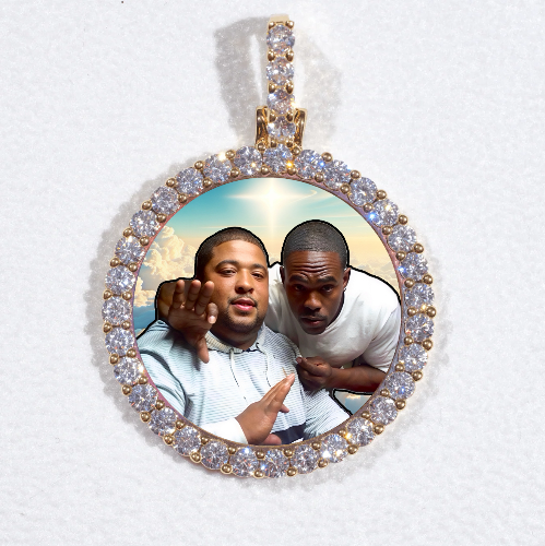 3D CIRCLE CUSTOM PICTURE PENDANT SMALL SIZE
