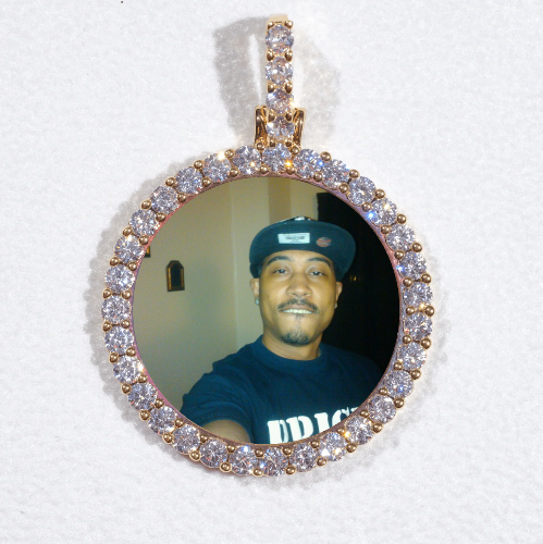 3D CIRCLE CUSTOM PICTURE PENDANT SMALL SIZE