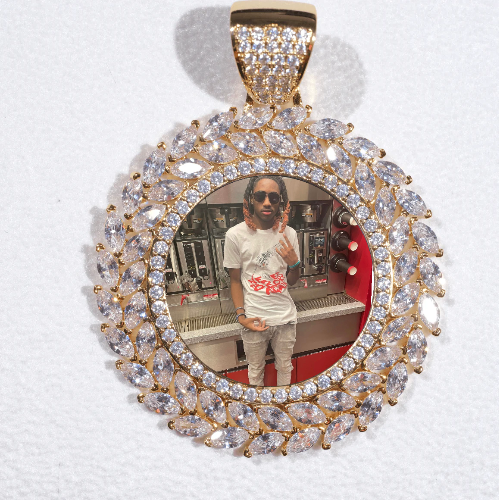 Large 3D Wheat Ear Custom Picture Pendant