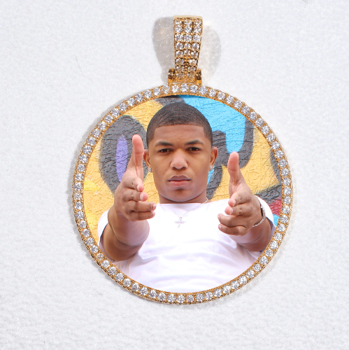 MEDIUM 3D CIRCLE CUSTOM PICTURE PENDANT