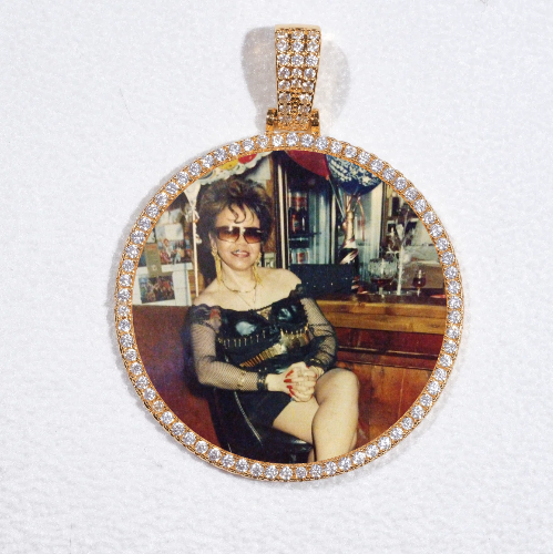 MEDIUM 3D CIRCLE CUSTOM PICTURE PENDANT