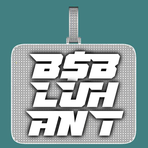 CUSTOM LETTER NECKLACE 3D BIG SQUARE