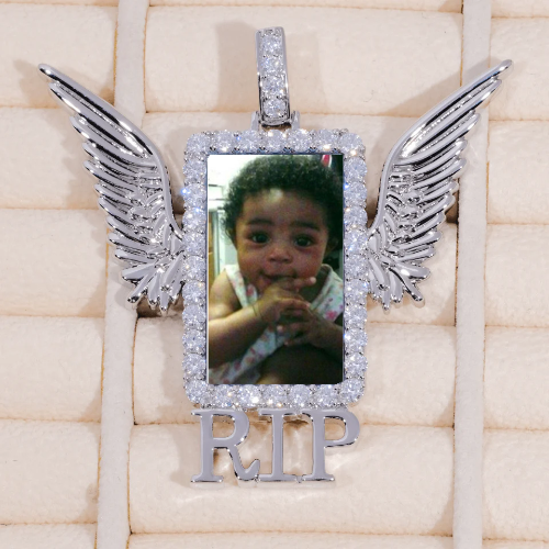 RIP WING 3D CUSTOM PICTURE PENDANT