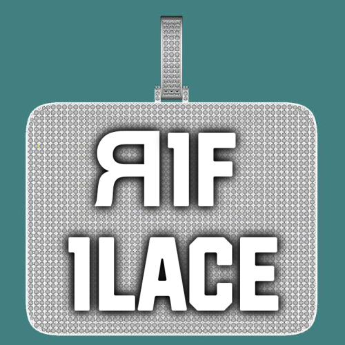 CUSTOM LETTER NECKLACE 3D BIG SQUARE