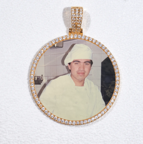 MEDIUM 3D CIRCLE CUSTOM PICTURE PENDANT