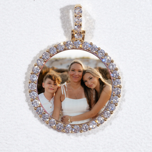 3D CIRCLE CUSTOM PICTURE PENDANT SMALL SIZE