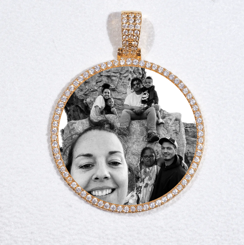 MEDIUM 3D CIRCLE CUSTOM PICTURE PENDANT