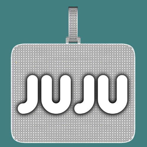 CUSTOM LETTER NECKLACE 3D BIG SQUARE
