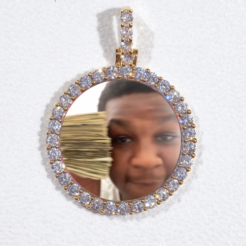 3D CIRCLE CUSTOM PICTURE PENDANT SMALL SIZE