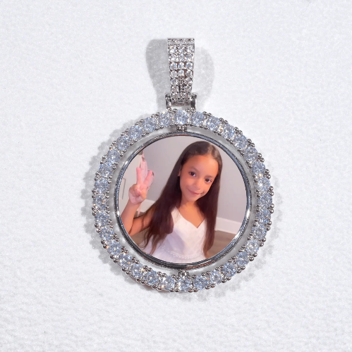 3D Spinning 2-Faced Custom Picture Pendant