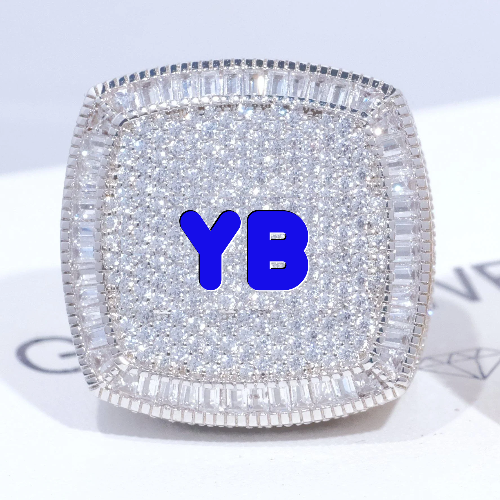 CUSTOM LETTER 3D ICED RING