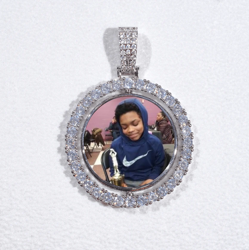 3D Spinning 2-Faced Custom Picture Pendant