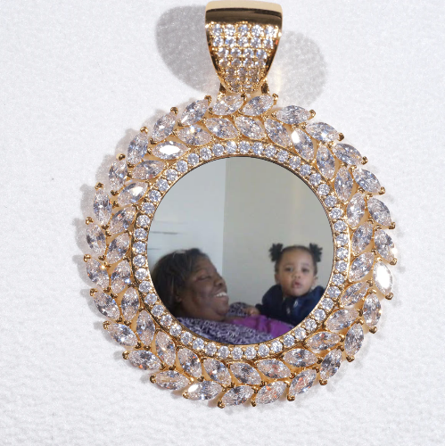 Large 3D Wheat Ear Custom Picture Pendant