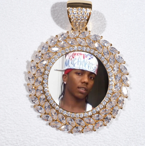 Large 3D Wheat Ear Custom Picture Pendant