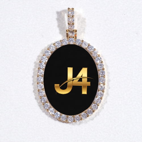 3D Oval Custom Picture Pendant