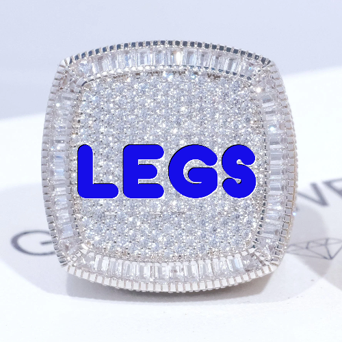 CUSTOM LETTER 3D ICED RING