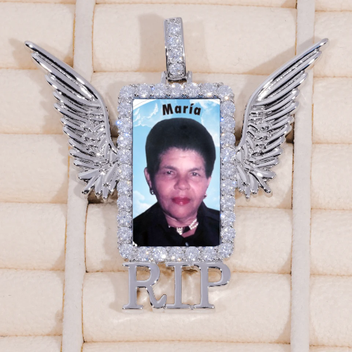 RIP WING 3D CUSTOM PICTURE PENDANT