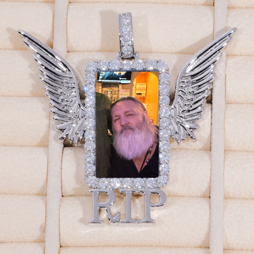 RIP WING 3D CUSTOM PICTURE PENDANT