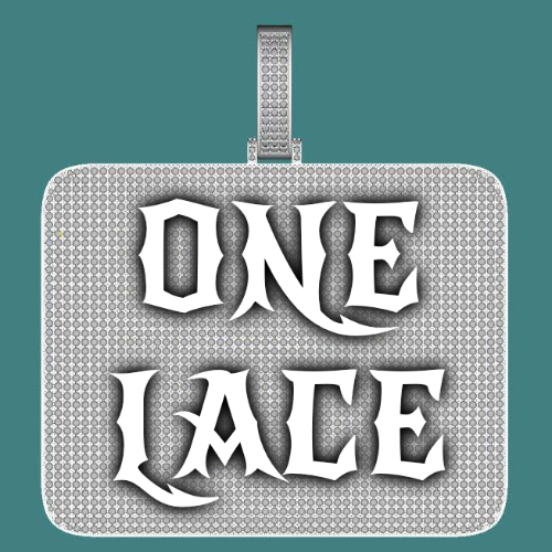 CUSTOM LETTER NECKLACE 3D BIG SQUARE