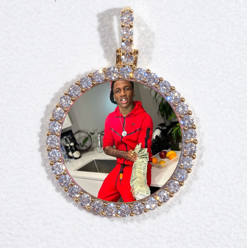 3D CIRCLE CUSTOM PICTURE PENDANT SMALL SIZE