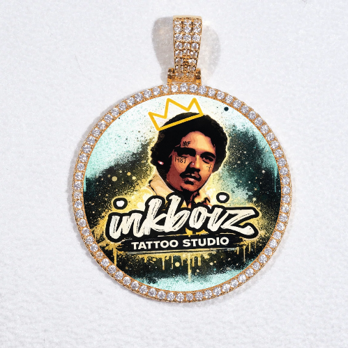 MEDIUM 3D CIRCLE CUSTOM PICTURE PENDANT