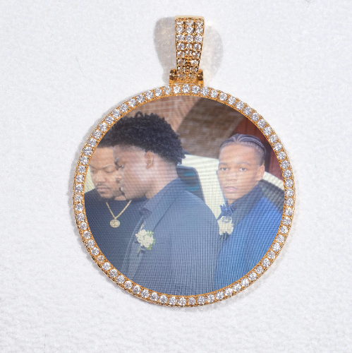 MEDIUM 3D CIRCLE CUSTOM PICTURE PENDANT
