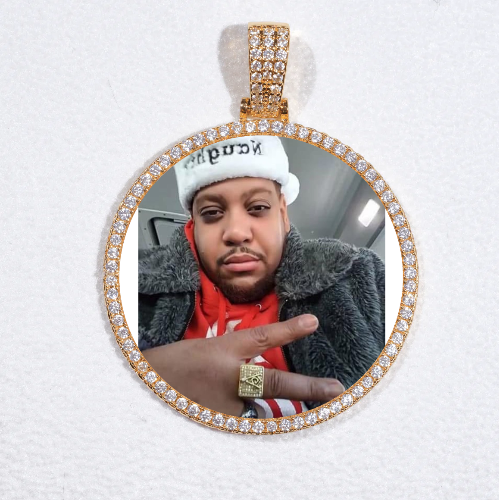 MEDIUM 3D CIRCLE CUSTOM PICTURE PENDANT