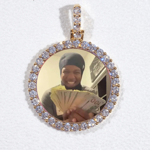 3D CIRCLE CUSTOM PICTURE PENDANT SMALL SIZE