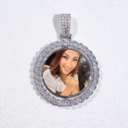 3D Spinning 2-Faced Custom Picture Pendant