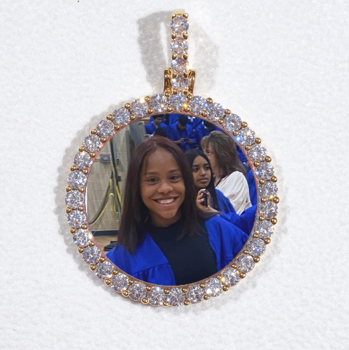 3D CIRCLE CUSTOM PICTURE PENDANT SMALL SIZE