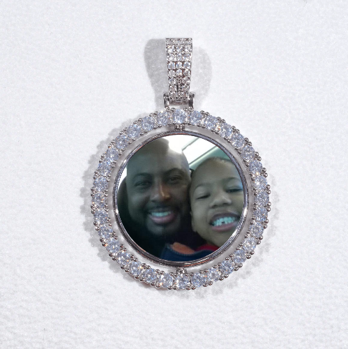 3D Spinning 2-Faced Custom Picture Pendant