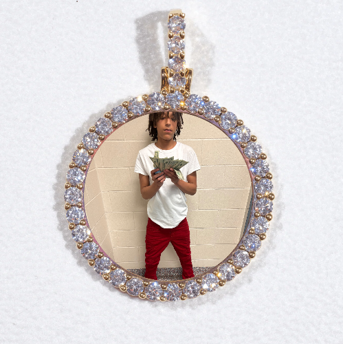 3D CIRCLE CUSTOM PICTURE PENDANT SMALL SIZE