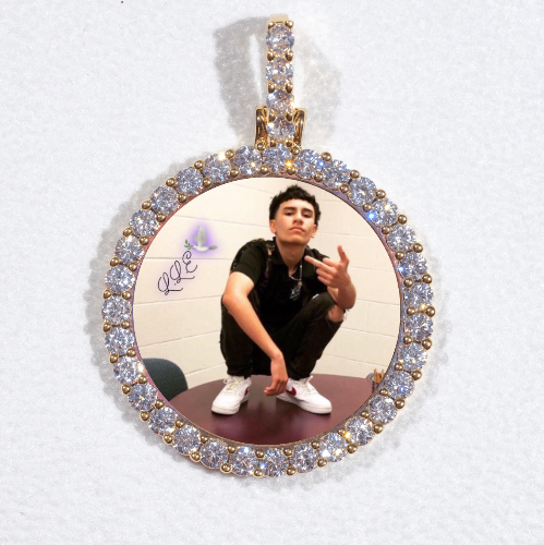 3D CIRCLE CUSTOM PICTURE PENDANT SMALL SIZE