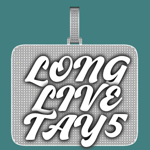 CUSTOM LETTER NECKLACE 3D BIG SQUARE