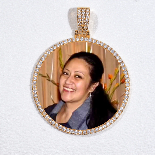 MEDIUM 3D CIRCLE CUSTOM PICTURE PENDANT