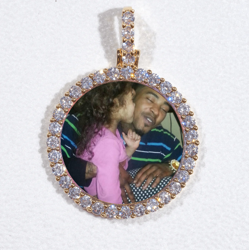 3D CIRCLE CUSTOM PICTURE PENDANT SMALL SIZE