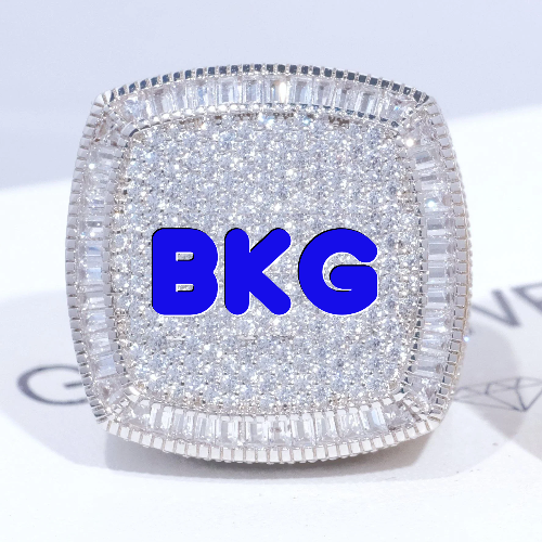 CUSTOM LETTER 3D ICED RING