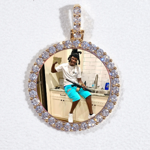 3D CIRCLE CUSTOM PICTURE PENDANT SMALL SIZE