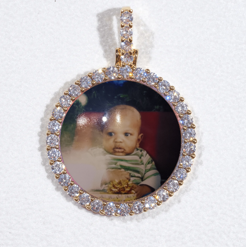 3D CIRCLE CUSTOM PICTURE PENDANT SMALL SIZE