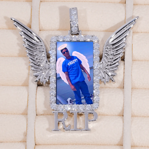 RIP WING 3D CUSTOM PICTURE PENDANT