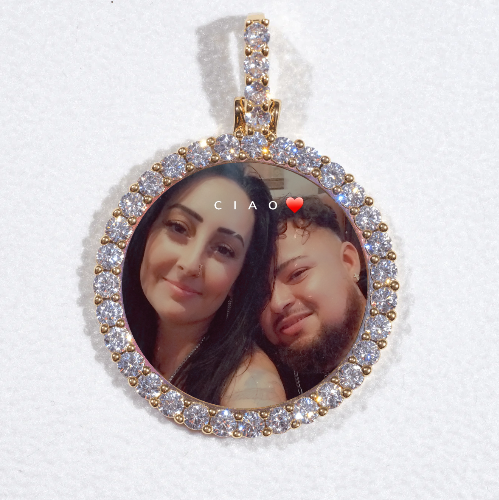 3D CIRCLE CUSTOM PICTURE PENDANT SMALL SIZE