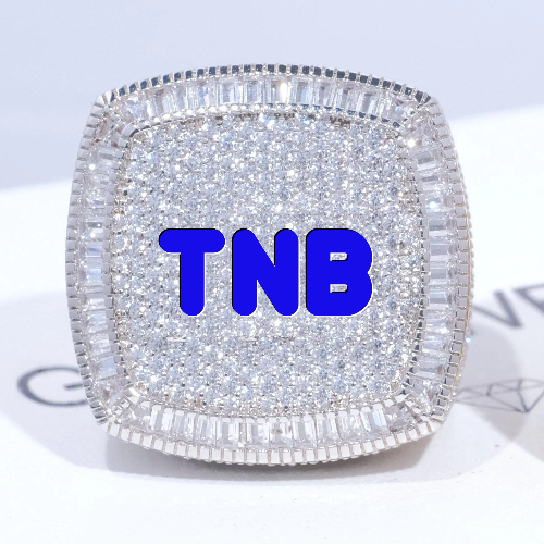 CUSTOM LETTER 3D ICED RING