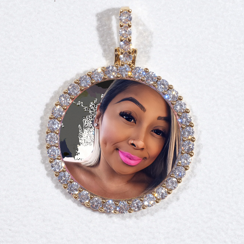 3D CIRCLE CUSTOM PICTURE PENDANT SMALL SIZE