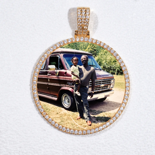 MEDIUM 3D CIRCLE CUSTOM PICTURE PENDANT