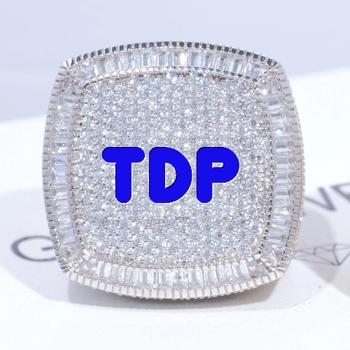CUSTOM LETTER 3D ICED RING