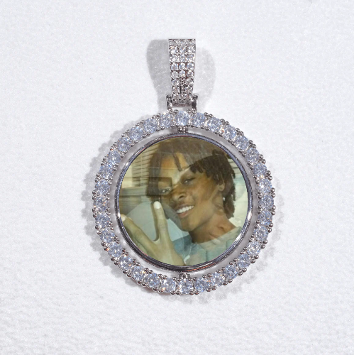 3D Spinning 2-Faced Custom Picture Pendant