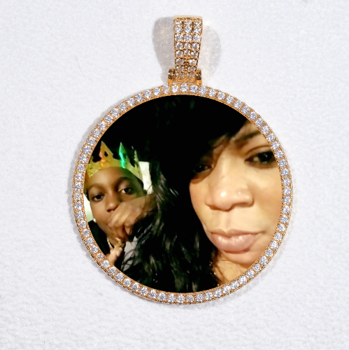 MEDIUM 3D CIRCLE CUSTOM PICTURE PENDANT