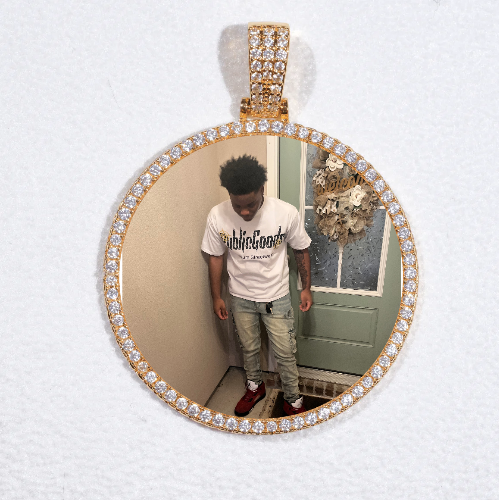 MEDIUM 3D CIRCLE CUSTOM PICTURE PENDANT